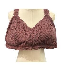 Maurice’s purple lace bralette 3X feminine romantic